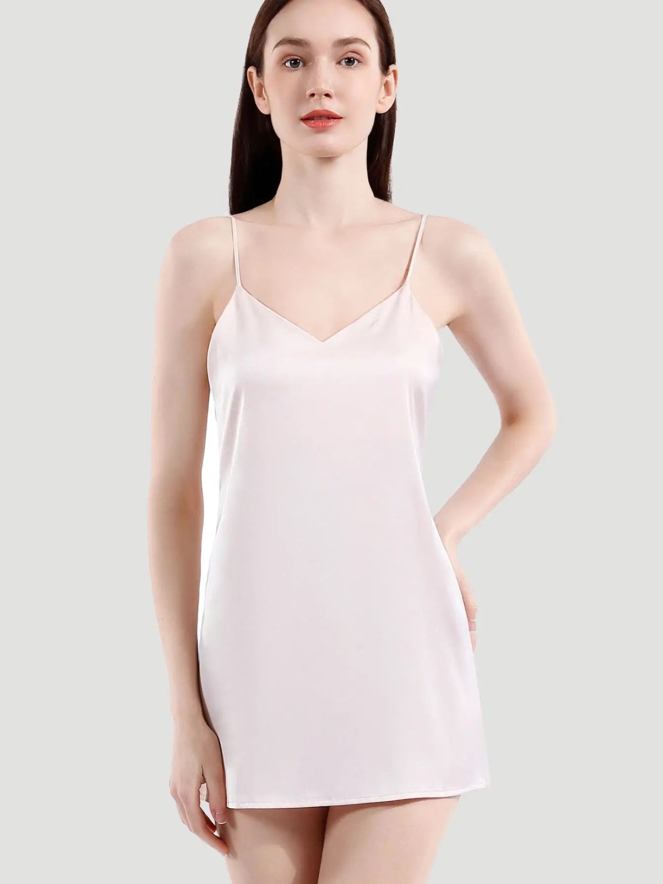 Satin Nightgown Slip for Sleep Loungewear